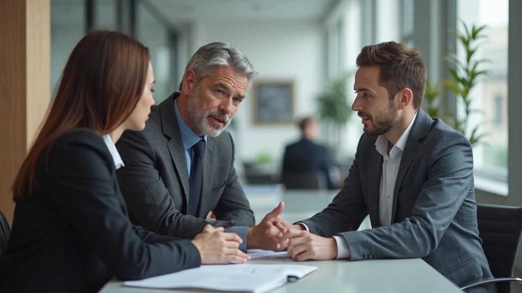 Консультант помогает семье выбрать инвестиционные стратегии для роста сбережений